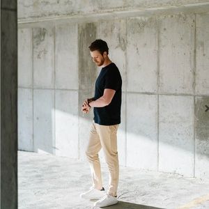 Men's Khaki Office Chinos 30" - Zyia Activewear